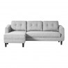 Moe's Home Collection Belagio Sofa Bed - Light Grey - Left Facing