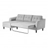 Moe's Home Collection Belagio Sofa Bed - Light Grey - Left Facing