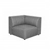 Moe's Home Collection Lyric Corner Chair Grey/Oatmeal - Front Angle