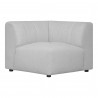 Moe's Home Collection Lyric Corner Chair, Beige - Front Angle