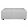 Moe's Home Collection Lyric Ottoman, Beige - Front Angle