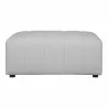 Moe's Home Collection Lyric Ottoman, Beige - Front Angle - Moe's Home Collection Lyric Ottoman, Beige - Front Angle