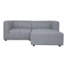 Moe's Home Collection Lyric Nook Modular Sectional Grey - Front Angle
