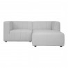 Moe's Home Collection Lyric Nook Modular Sectional Oatmeal - Front Angle