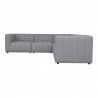 Moe's Home Collection Lyric Classic L Modular Sectional Grey - Front Angle