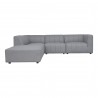 Moe's Home Collection Lyric Dream Modular Sectional Left Grey - Front Angle