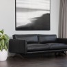 Sunpan Rogers Sofa Cortina Black Leather - Lifestyle