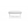 Azzurro Living Montauk Ottoman With Polar Cushion - Front
