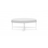 Azzurro Living Montauk Ottoman With Polar Cushion - Angled