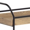 Sunpan Spruce Bar Cart - Closeup Top Angle
