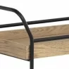 Sunpan Spruce Bar Cart - Closeup Top Angle - Sunpan Spruce Bar Cart - Closeup Top Angle