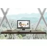 TemaHome Multi 63'' Table Top With Trestles in Oak & Black - Lifestyle - TemaHome Multi 63'' Table Top With Trestles in Oak & Black - Lifestyle