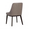 Sunpan Jody Dining Chair Sunpan Jody Dining Chair Linea Light Grey Leather - Set of Two - Back Side Angle