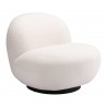 Zuo Modern Myanmar Accent Chair in Cream - Angled View
