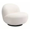 Zuo Modern Myanmar Accent Chair in Cream - Angled View - Zuo Modern Myanmar Accent Chair in Cream - Angled View