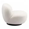 Zuo Modern Myanmar Accent Chair in Cream - Side View - Zuo Modern Myanmar Accent Chair in Cream - Side View