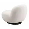Zuo Modern Myanmar Accent Chair in Cream - Angled-back View - Zuo Modern Myanmar Accent Chair in Cream - Angled-back View