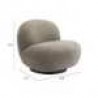 Zuo Modern Myanmar Accent Chair in Olive Green - Seat Dimension