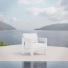 Azzurro Living Mykonos Club Chair With Polar Cushion - Lifestyle