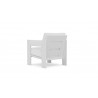 Azzurro Living Mykonos Club Chair With Polar Cushion - Back Angled