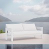 Azzurro Living Mykonos 3 Seat Sofa With Polar Cushion - Lifestyle