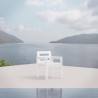 Azzurro Living Mykonos Dining Chair With Polar Cushion - Lifestyle