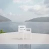 Azzurro Living Mykonos Dining Chair With Polar Cushion - Lifestyle - Azzurro Living Mykonos Dining Chair With Polar Cushion - Lifestyle