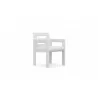 Azzurro Living Mykonos Dining Chair With Polar Cushion - Angled - Azzurro Living Mykonos Dining Chair With Polar Cushion - Angled