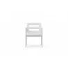 Azzurro Living Mykonos Dining Chair With Polar Cushion - Front - Azzurro Living Mykonos Dining Chair With Polar Cushion - Front