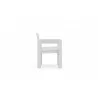 Azzurro Living Mykonos Dining Chair With Polar Cushion - Side - Azzurro Living Mykonos Dining Chair With Polar Cushion - Side