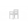 Azzurro Living Mykonos Dining Chair With Polar Cushion - Back Angle
