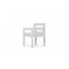 Azzurro Living Mykonos Dining Chair With Polar Cushion - Back Angle - Azzurro Living Mykonos Dining Chair With Polar Cushion - Back Angle