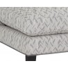 Sunpan Kenzo Lounge Chair Chevron Grey-Antonio Charcoal - Seat Closeup Angle