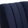 Sunpan Kosovo Modular Banquette - Single Seat in Abbington Navy - Closeup Top Angle