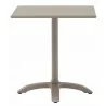 H&D Seating Square Outdoor Aluminum Table w/ Champagne Finish - H&D Seating Square Outdoor Aluminum Table w/ Champagne Finish