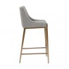 Sunpan Dionne Counter Stool in Monument Pebble - Side Angle