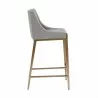 Sunpan Dionne Counter Stool in Monument Pebble - Side Angle - Sunpan Dionne Counter Stool in Monument Pebble - Side Angle