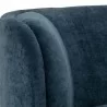 Sunpan Jaclyn Modular Left Armchair in Danny Dusty Blue - Closeup Top Angle - Sunpan Jaclyn Modular Left Armchair in Danny Dusty Blue - Closeup Top Angle
