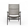 Sunset West Grigio Highback Chair - Front Angle