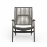 Sunset West Grigio Highback Chair - Front Angle - Sunset West Grigio Highback Chair - Front Angle