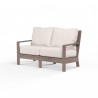 Laguna Loveseat in Canvas Natural, No Welt - Front Side Angle