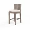 Laguna Barstool in Canvas Natural, No Welt - Front Side Angle - Laguna Barstool in Canvas Natural, No Welt - Front Side Angle