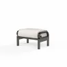 Monterey Ottoman in Canvas Natural w/ Self Welt - Front Side Angle - Monterey Ottoman in Canvas Natural w/ Self Welt - Front Side Angle