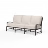 La Jolla Sofa in Canvas Natural w/ Self Welt - Front Side Angle