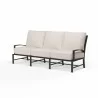 La Jolla Sofa in Canvas Natural w/ Self Welt - Front Side Angle - La Jolla Sofa in Canvas Natural w/ Self Welt - Front Side Angle