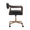 Sunpan Keagan Office Chair in Cortina Black Leather - Side Angle