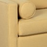 Sunpan Lautner Sofa Bed Chaise - Raf - Limelight Honey - Seat Closeup Angle