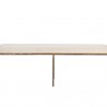 Sunpan Esai Bench in Zenith Alabaster - Front Angle