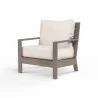 Laguna Club Chair in Canvas Natural, No Welt - Front Side Angle - Laguna Club Chair in Canvas Natural, No Welt - Front Side Angle