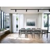 Azzurro Naples Dining Chair With Matte Charcoal Aluminum Frame and Ash All-Weather Rope - Lifestyle 3